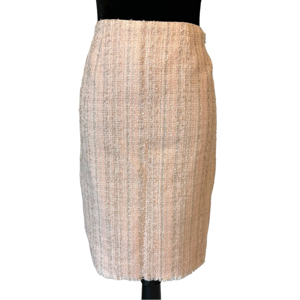 Renato Nucci Pink Tweed Pencil Skirt - Picture 2 of 8